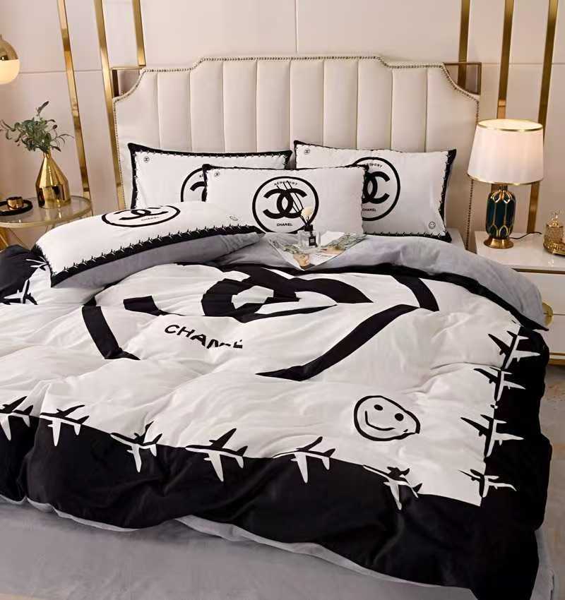 シャネル布団カバー 4点セット